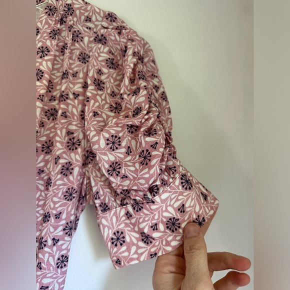 The Korner Small Long floral dress with subtle puff sleeves - Picture 3 of 4